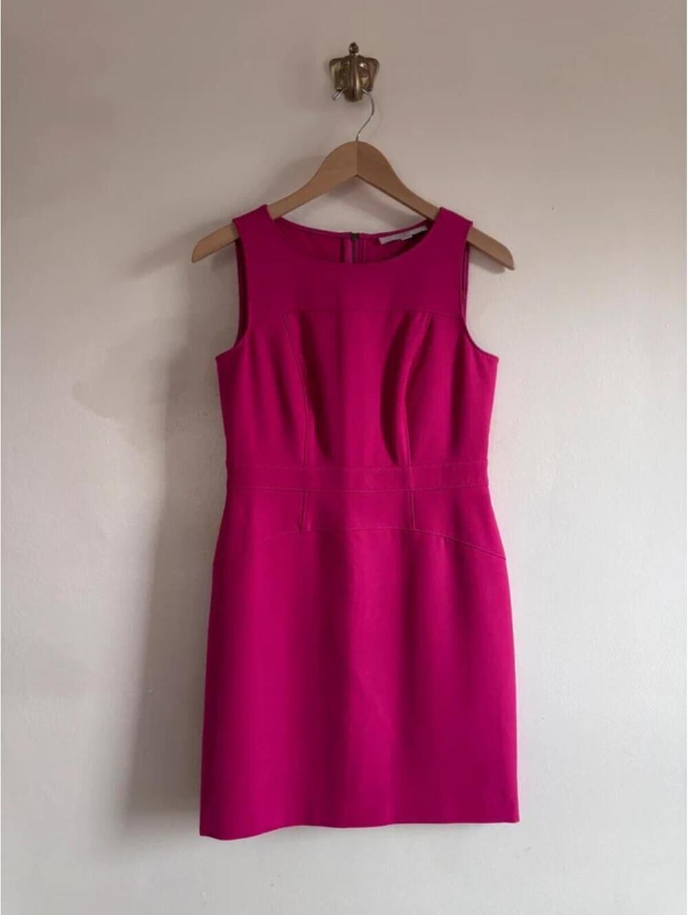 LOFT Hot Pink Mini Sheath Dress size 4